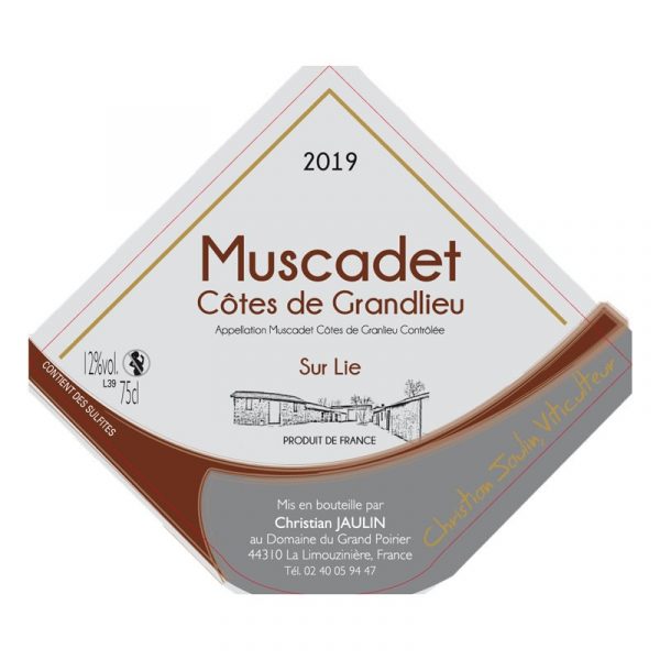 Muscadet Sur Lie Côtes de Grandlieu 2019